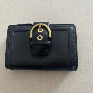 Black Leather Coach Wallet